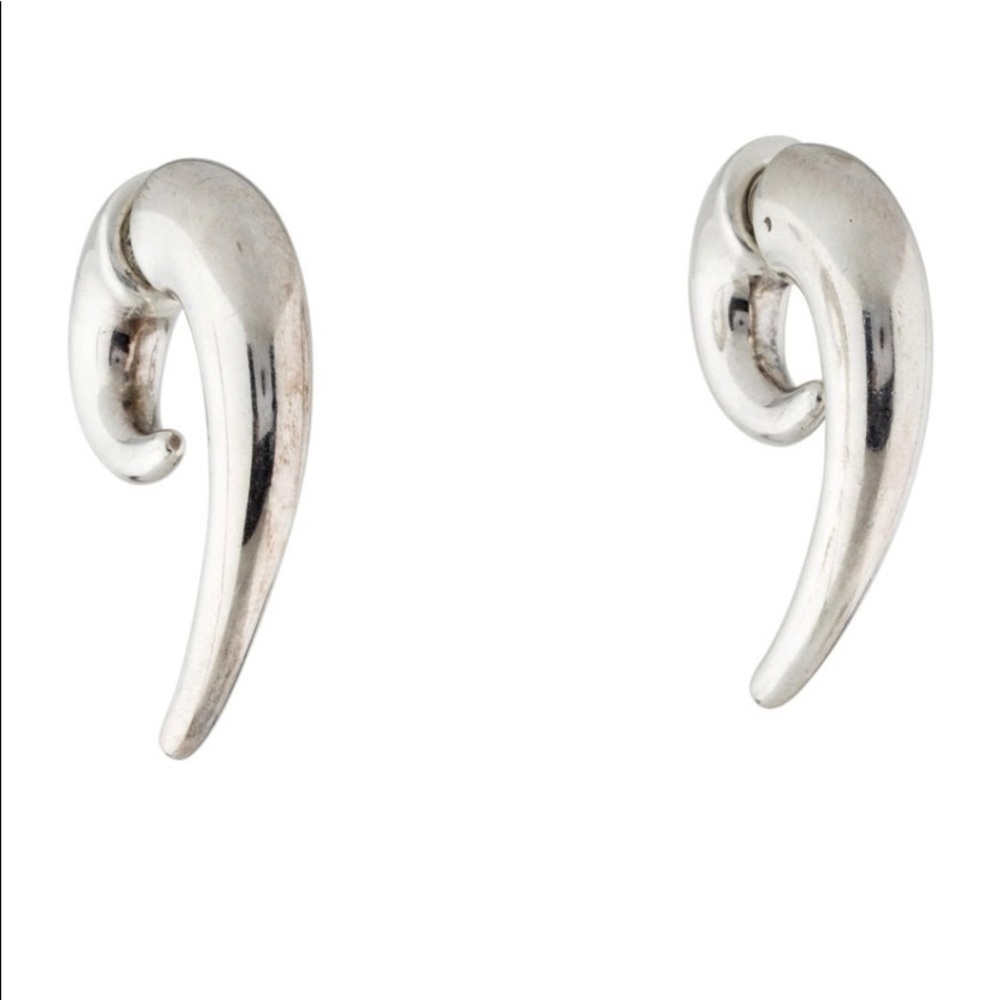 Sterling silver earrings... substantial weight